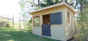 115 (1) s different angle of beige shed in backyard