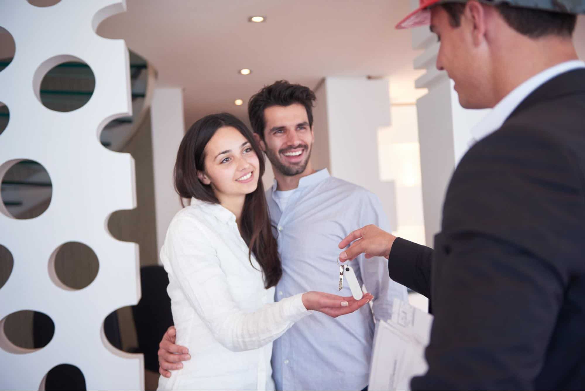 couple buying a home